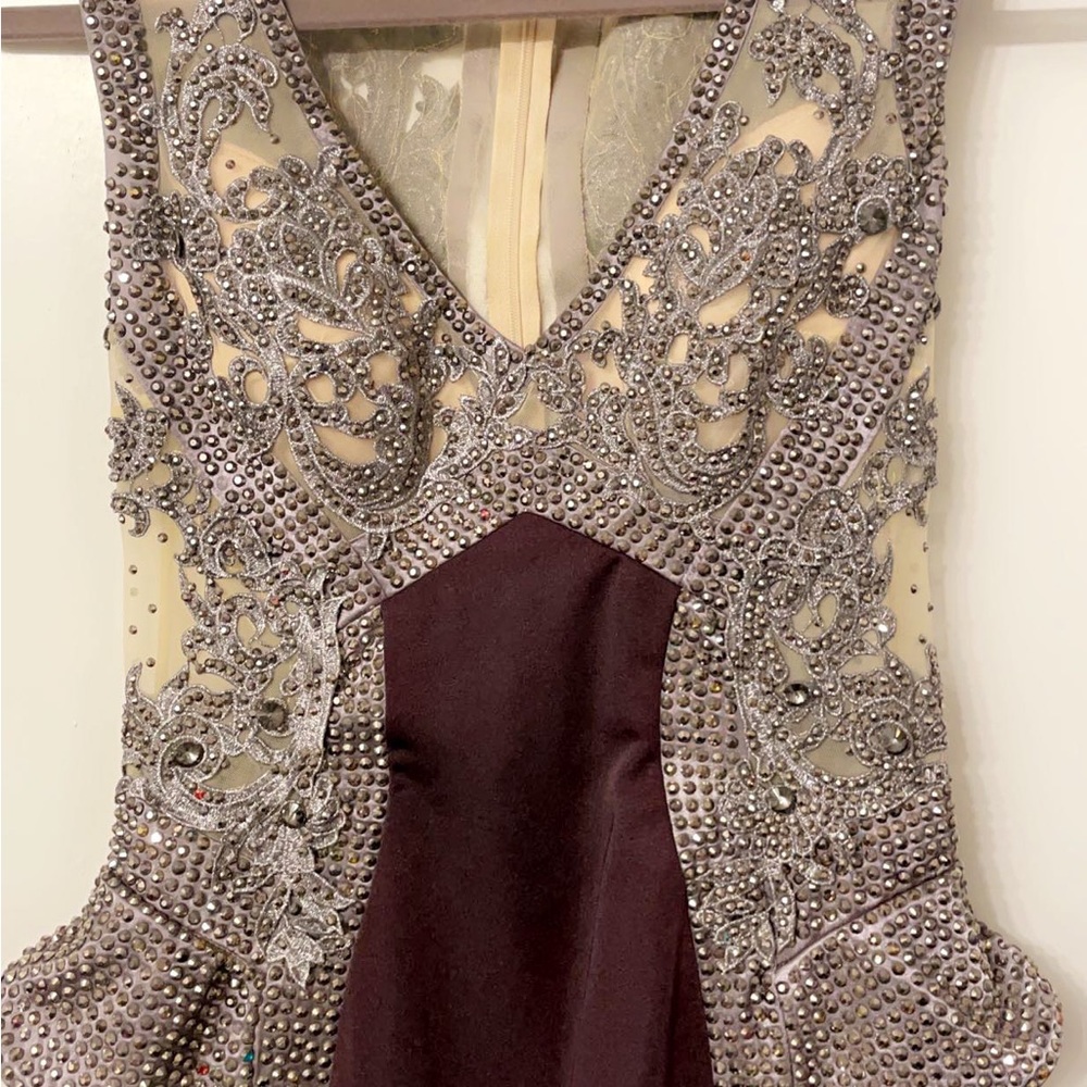 Dark purple formal dress
